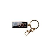 USC Trojans Black and Cardinal Shield Rectangular Keychain
